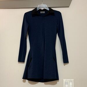 Olaya Sport Navy Long Sleeve Golf Dress SZ L EUC